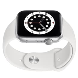 Apple Watch Series 6 (2020) GPS 44 mm - Aluminium Silver - Sportband Vit