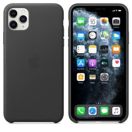 Apple Läder Skal iPhone 11 Pro Max - Läder Svart