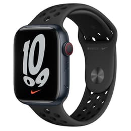 Apple Watch (Series 7) 2021 GPS + Mobilnät 45 - Aluminium - Svart