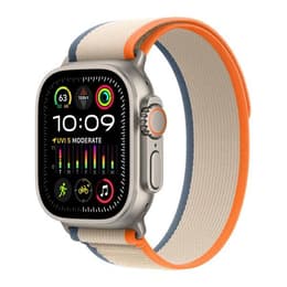 Apple Watch Ultra 2 (2023) GPS + Mobilnät 49 mm - Titan naturligt titan - Terrängloop Apelsin