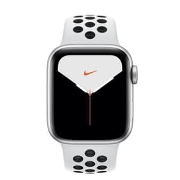 Apple Watch (Series 4) 2018 GPS 44 - Aluminium Silver - Sport Nike Vit/Svart