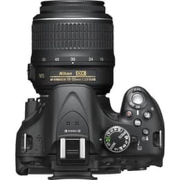 Reflex D5200 - Svart + Nikon AF-S DX Nikkor 18-55mm f/3.5-5.6G ED f/3.5-5.6