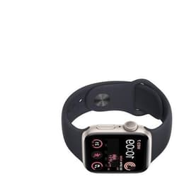 Apple Watch Series SE 2 (2022) GPS 44 mm - Aluminium Stjärnglans - Sportband Svart