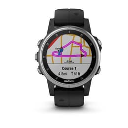 Garmin Smart Watch Fēnix 5S Plus HR GPS - Svart/Silver