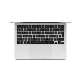 MacBook Air 15" (2024) - Apple M3 med 8-kärnig CPU och 10-kärnig grafikprocessor - 16GB RAM - SSD 256GB - Standardskärm - AZERTY - Fransk