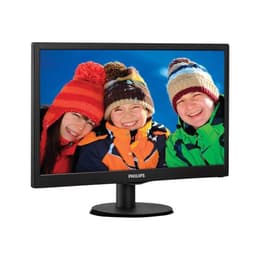 19,5-tum Philips V-line 203V5LSB26 1600 x 900 LCD Monitor Svart