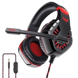 Ovleng OV-P40 gaming kabelansluten Hörlurar med microphone - Svart/Röd