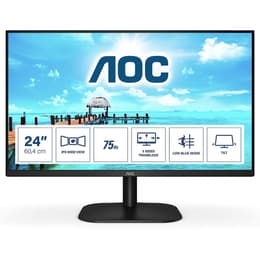 24-tum Aoc 24B2XH/EU 1920 x 1080 LCD Monitor Svart