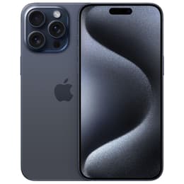 iPhone 15 Pro Max 1000GB - Blått Titan - Olåst