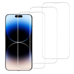 3 st skärmskydd Evetane iPhone 15 Pro - Genomskinlig