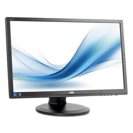 24-tum Aoc E2460P 1920 x 1080 LCD Monitor Svart