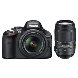 Reflex D5000 - Svart + Nikon AF-S Nikkor DX VR 18-55mm f/3.5-5.6 VR + AF-S Nikkor DX 55-200mm f/4-5.6G ED VR f/3.5-5.6 + f/4-5.6