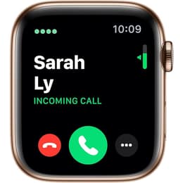 Apple Watch Series 6 (2020) - (armband ingår ej) - GPS + Mobilnät 44 mm - Guld Rostfritt stål
