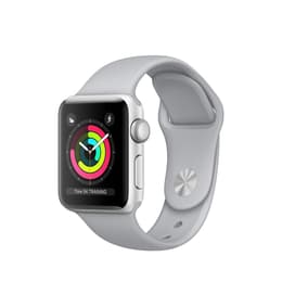 Apple Watch (Series 5) 2019 GPS 44 - Aluminium Silver - Sport-loop Grå