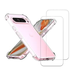 Skal Pixel 9 Pro XL och 2 st skärmskydd - TPU - Genomskinlig