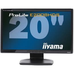20-tum Iiyama ProLite E2008HDS 1600 x 900 LCD Monitor Svart