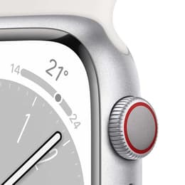 Apple Watch Series 8 (2022) GPS + Mobilnät 45 mm - Aluminium Silver