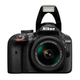 Reflex D3400 - Svart + Nikon AF-P DX Nikkor 18-55mm f/3.5-5.6G VR + AF-S DX Nikkor 55-200mm f/4-5.6G ED VR II f/3.5-5.6 + f/4-5.6