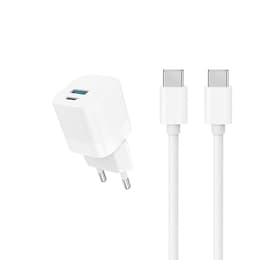 Kabel och vägg (USB-C + USB-C) 20W - WTK