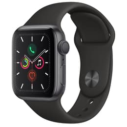 Apple Watch (Series 5) 2019 GPS + Mobilnät 44 - Titan Svart - Sportband Svart