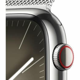 Apple Watch Series 9 (2023) GPS + Mobilnät 41 mm - Rostfritt stål Silver