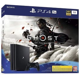 PlayStation 4 Pro 1000GB - Svart + Ghost of Tsushima