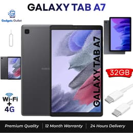 Galaxy Tab A7 32GB - Mörkgrå - WiFi + 4G