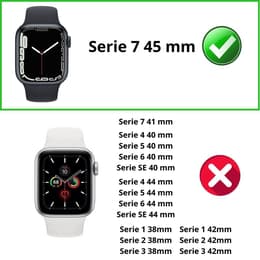 Skal Apple Watch Series 7 - 45 mm - Plast - Genomskinlig