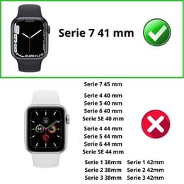 Skal Apple Watch Series 7 - 41 mm - Plast - Genomskinlig