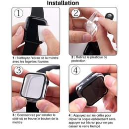 Skal Apple Watch Series 7 - 41 mm - Plast - Genomskinlig