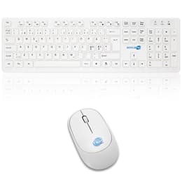 Simpletek Keyboard QWERTY Nordisk Wireless M&K NORDICA SWE NO DK FI Kit Mouse and Keyboard