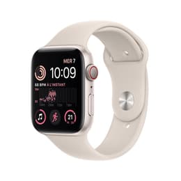 Apple Watch (Series SE) 2022 GPS 40 - Aluminium Stjärnglans - Sportband Stjärnljus