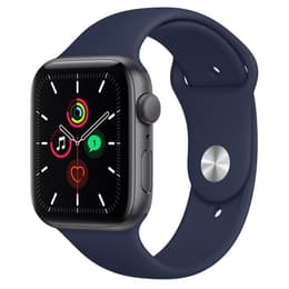 Apple Watch Series 4 (2018) GPS 44 mm - Aluminium Grå utrymme - Sportband Blå