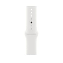 Apple Watch Series 8 (2022) GPS + Mobilnät 45 mm - Aluminium Midnight - Sportband Vit