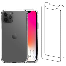 Skal iPhone 11 Pro och 2 st skärmskydd - Återvunnen plast - Genomskinlig