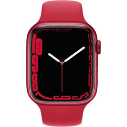 Apple Watch (Series 7) 2021 GPS 45 - Aluminium Röd - Sportband Röd
