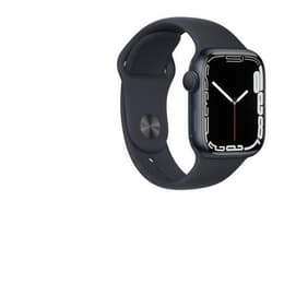 Apple Watch Series 7 (2021) GPS 45 mm - Aluminium Blå - Sportband Svart