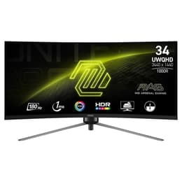 34-tum MSI MAG 345CQR 3440 x 1440 LED Monitor Svart