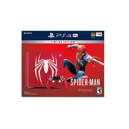 PlayStation 4 Pro 1000GB - Röd - Begränsad upplaga Spiderman + Marvel’s Spider-Man