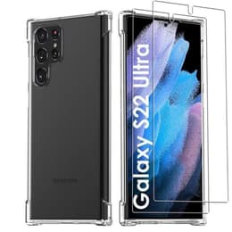 Skal Galaxy S22 Ultra 5G och 2 st skärmskydd - Silikon - Genomskinlig
