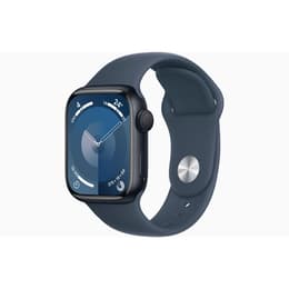 Apple Watch Series 8 (2022) GPS 45 mm - Aluminium Midnight - Sportband Blå