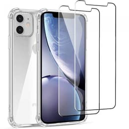 Skal iPhone 11 och 2 st skärmskydd - TPU - Genomskinlig