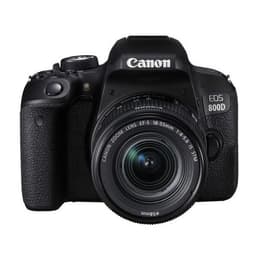 Réflex Canon EOS 800D Svart + Objektiv Canon EF-S 18-55mm f/3.5-5.6 IS STM