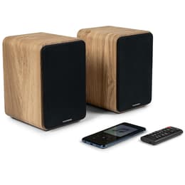 Enceintes de bibliothèque, Caisson Bois COSY - 100W - Thomson WS602DUO - Bluetooth 5.0, Entrée optique câble inclus Bluetooth Högtalare -