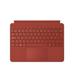 Keyboard AZERTY Fransk Wireless MICROSOFT Clavier Type Cover Surface Rouge Coquelicot pour Surface Go 3 - AZERTY