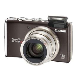 Canon PowerShot SX200 IS Kompakt 12 - Brun
