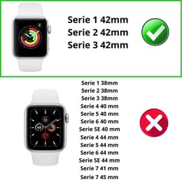 Skal Apple Watch Series 3 - 42 mm - Plast - Genomskinlig