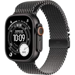 Apple Watch (2025) GPS + Mobilnät 49 mm - Titan Svart - Milanese loop Svart