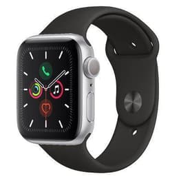 Apple Watch (Series 5) 2019 GPS 44 - Aluminium Silver - Sport-loop Svart