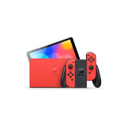 Switch OLED 64GB - Röd - Begränsad upplaga Super Mario Red